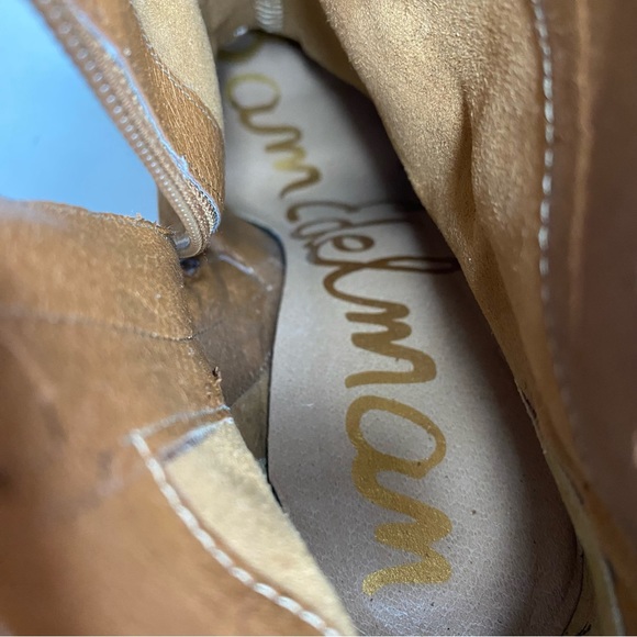 Sam Edelman Bradley Brown Leather Suede Booties - Picture 10 of 11